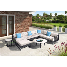 New design garden sofa with HPL table top